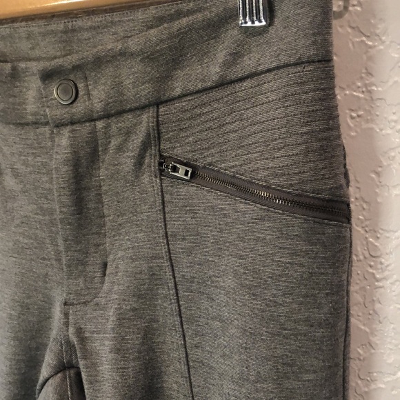 ATHLETA | Ponte Moto Gray Zip Legging Pant - Picture 6 of 13